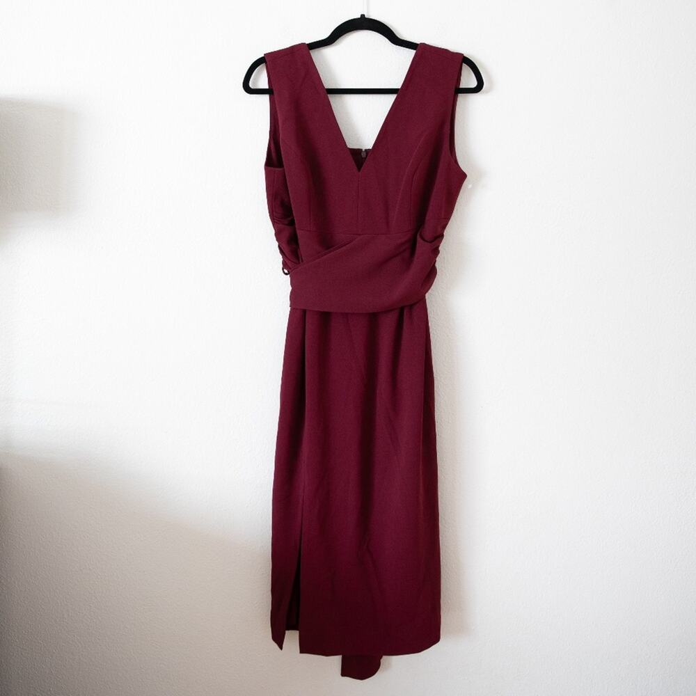 Dress the Population Alessia Tie Waist Crepe Dress - Picture 3 of 6